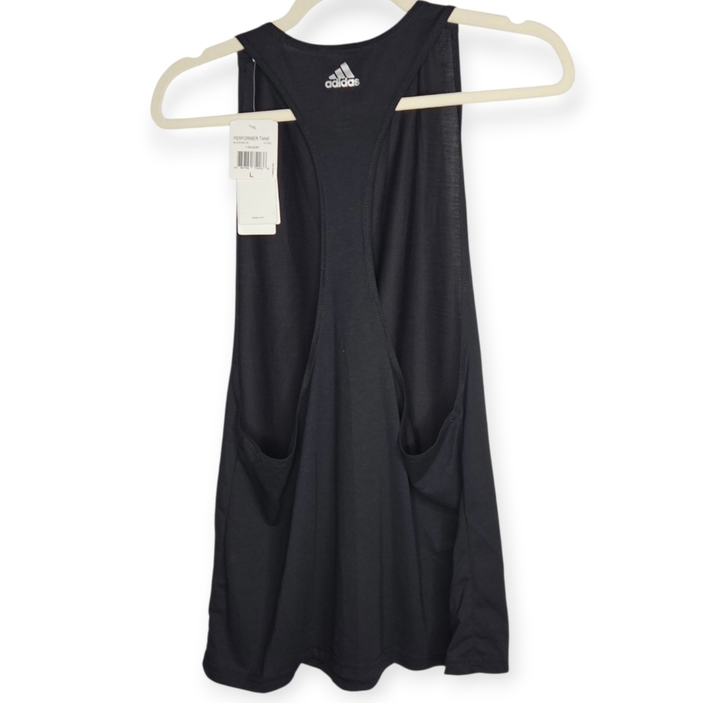 Adidas Climalite Performer Tank TopSize L, Black, NWT - Picture 2 of 10
